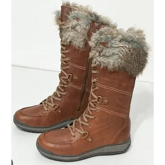 Merrell Shoes - Merrell Snowcreek Polar Winter Boots Insulated Leather Size 9 Brown/oak